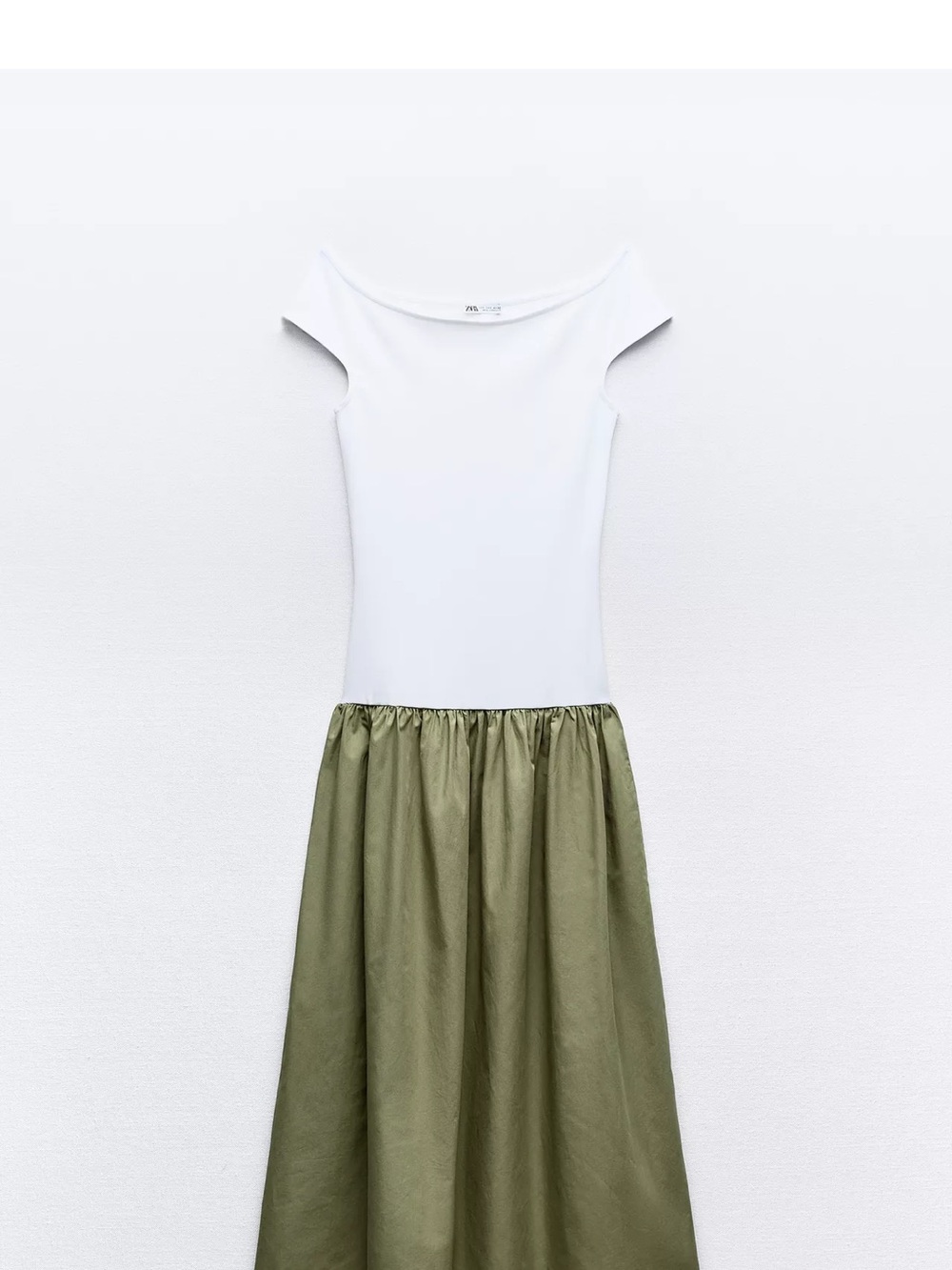 Zara Combination Poplin Dress